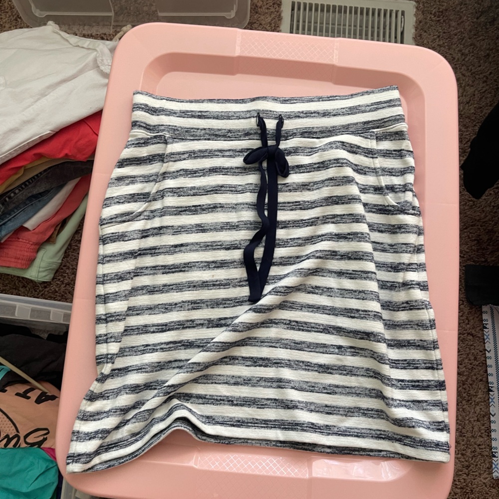 Striped soft skirt